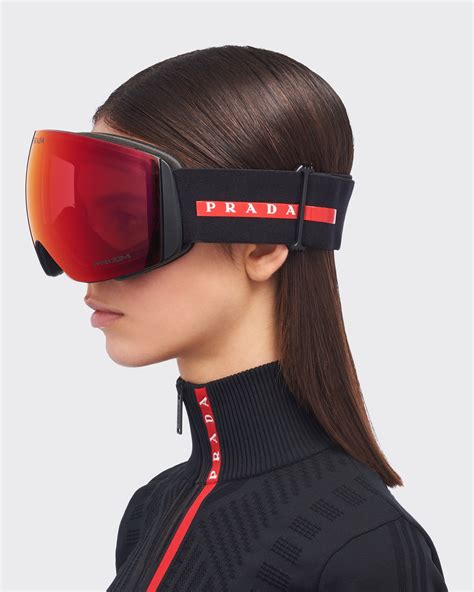 prada goggles for women|Prada snow goggles.